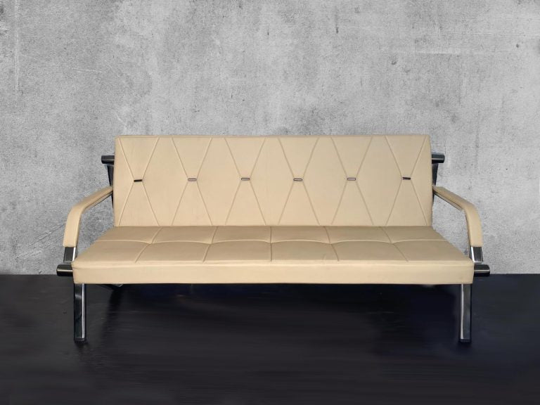 3pc Cream Sofa Set + Coffee Table
