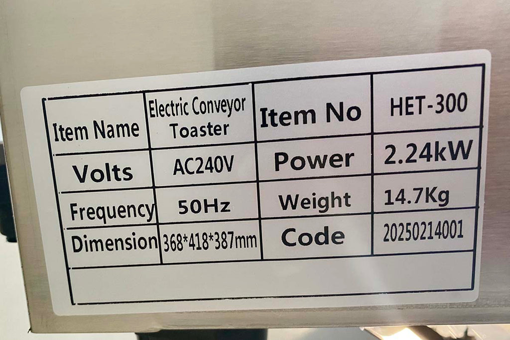 Conveyor Toaster 2.24Kw