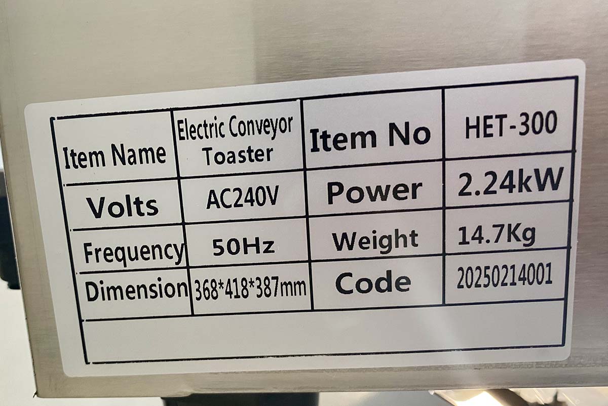 Conveyor Toaster 2.24Kw